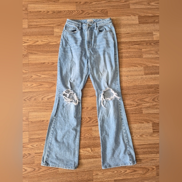 PacSun Denim - Pacsun Women's Curve High Rise Bootcut Ripped Jeans